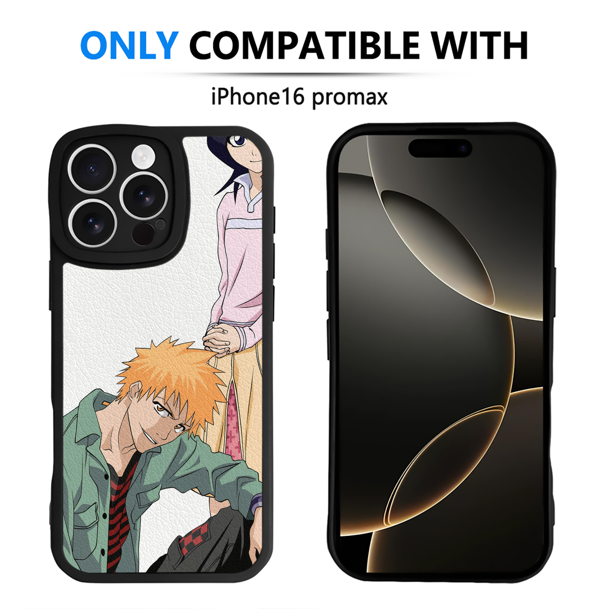 （画像用） ブリーチ BLEACH 【iPhone 16シリーズ対応】シリコンスマホケース（レザー調） 材質：シリコン